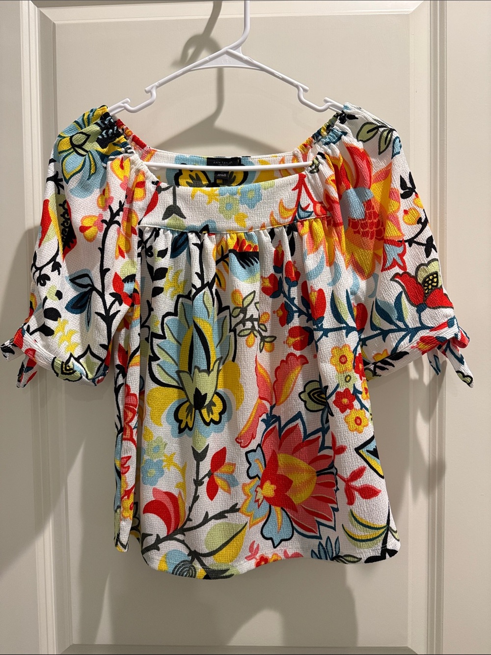Ann Taylor Factory Multicolor Floral Top